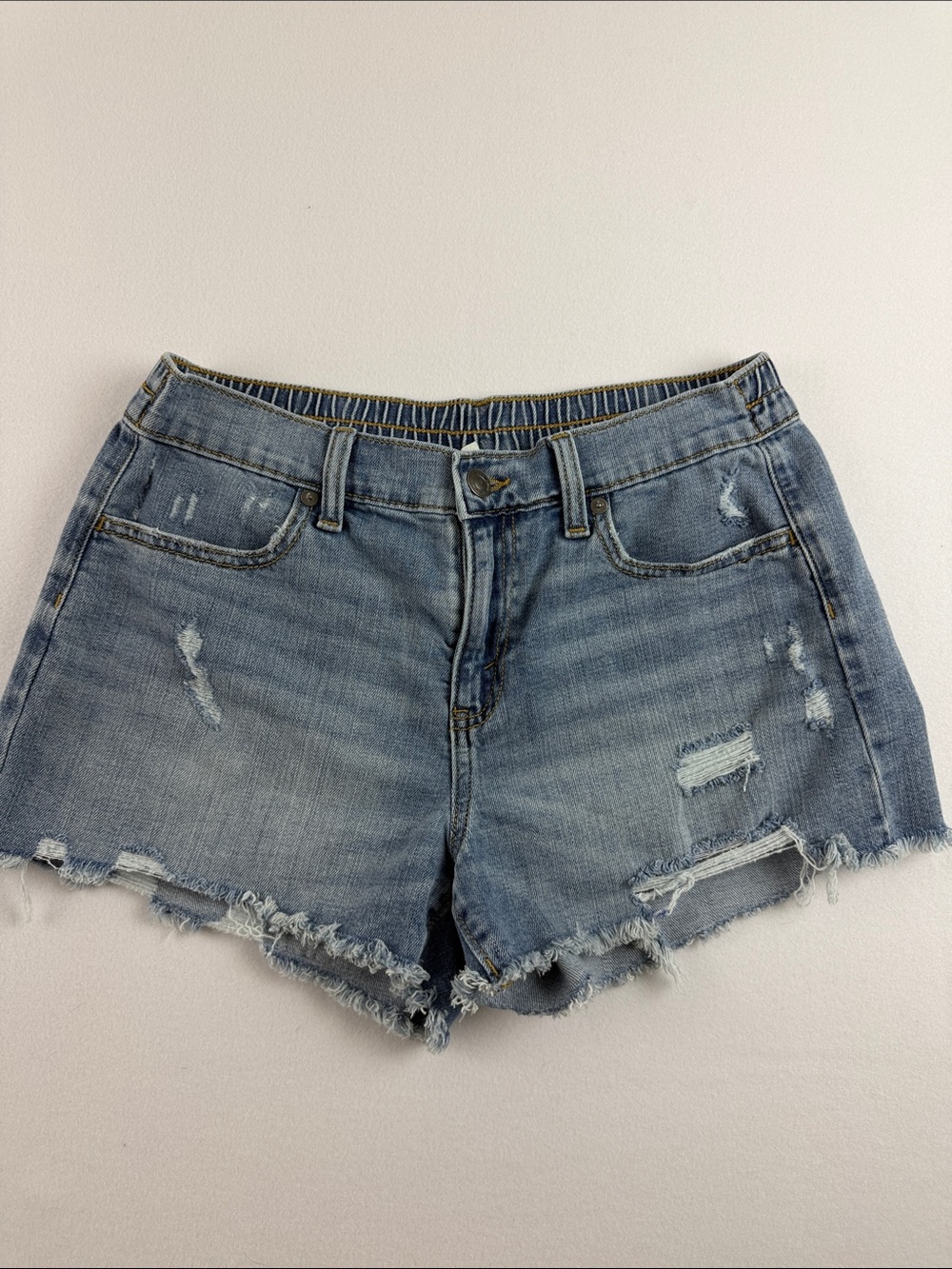 Aerie pull on denim jean shorts size small